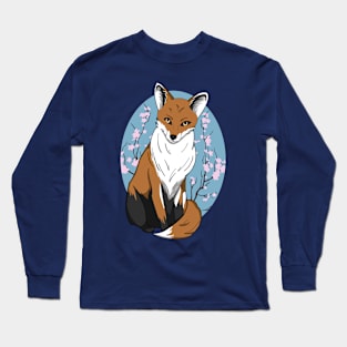 Springtime Fox Long Sleeve T-Shirt